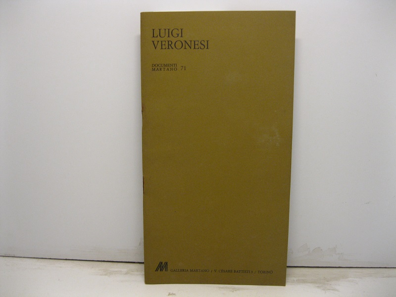 Luigi Veronesi. Olii, acquarelli e fotogrammi recenti. 2-30 marzo 1982. Galleria Martano